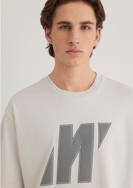 Mavi Pro Logo Gri Tişört 0612751-70080