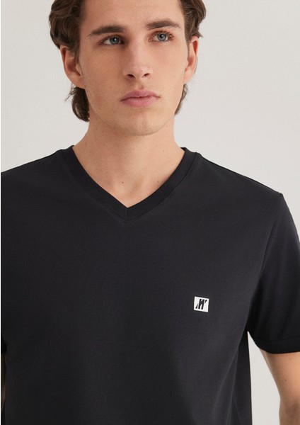 Mavi Pro Siyah Basic Tişört 0612756-71379