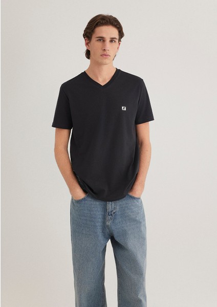 Mavi Pro Siyah Basic Tişört 0612756-71379