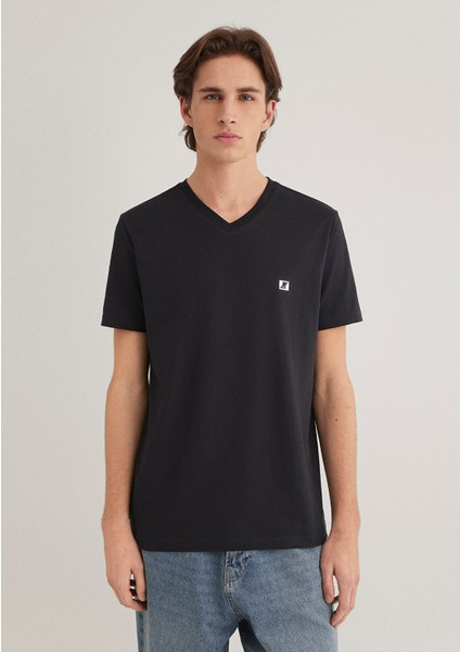 Mavi Pro Siyah Basic Tişört 0612756-71379