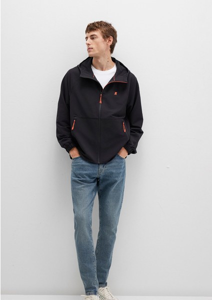 Kapüşonlu Siyah Ceket 0110610-71379