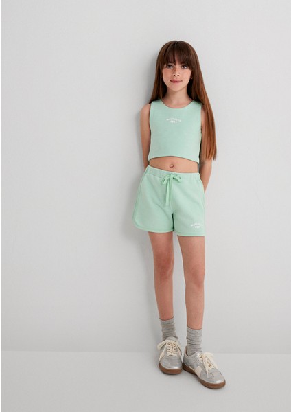 Mavi Club Baskılı Yeşil Şort 7410008-71447