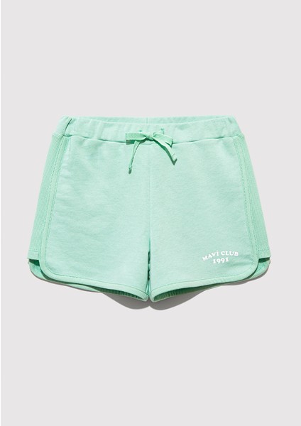 Mavi Club Baskılı Yeşil Şort 7410008-71447