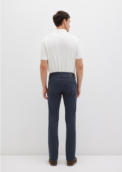 Marcus Mavi Yıkamalı Comfort Gabardin Pantolon 0035132609