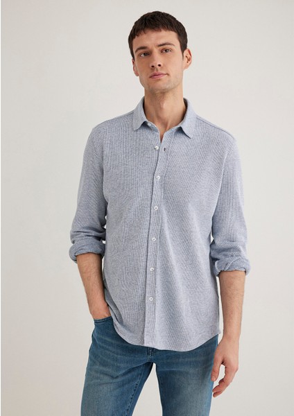 Mavi Dokulu Gömlek 0211524-70764