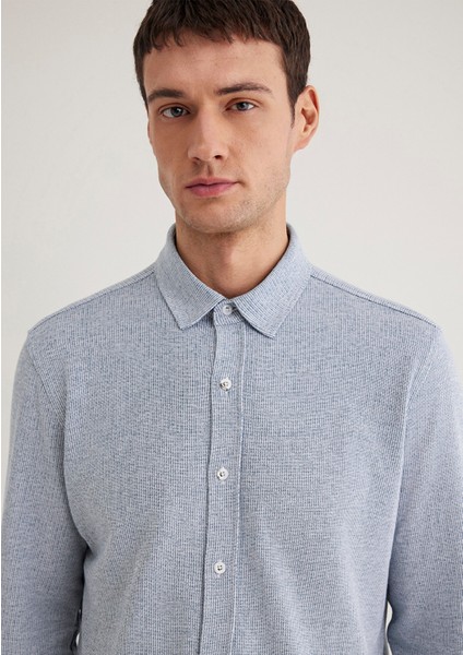 Mavi Dokulu Gömlek 0211524-70764