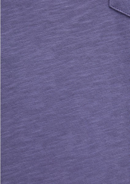 V Yaka Mor Basic Tişört 1600961-70608