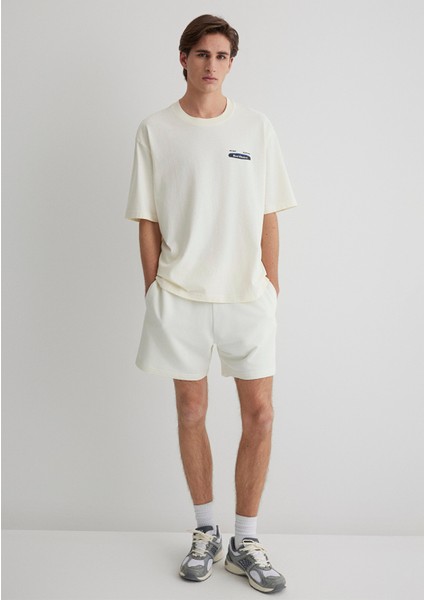 Best Choice Baskılı Ekru Tişört 0612606-86420