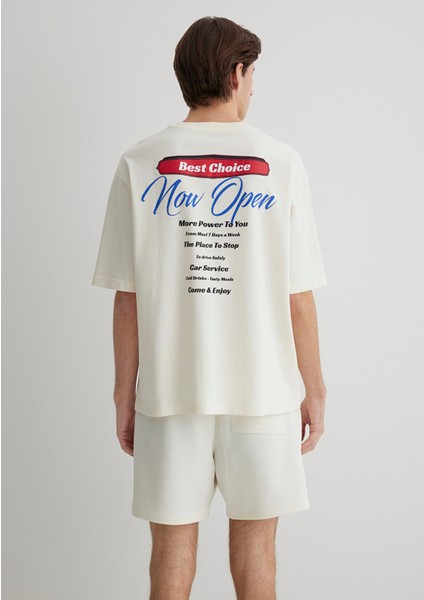 Best Choice Baskılı Ekru Tişört 0612606-86420