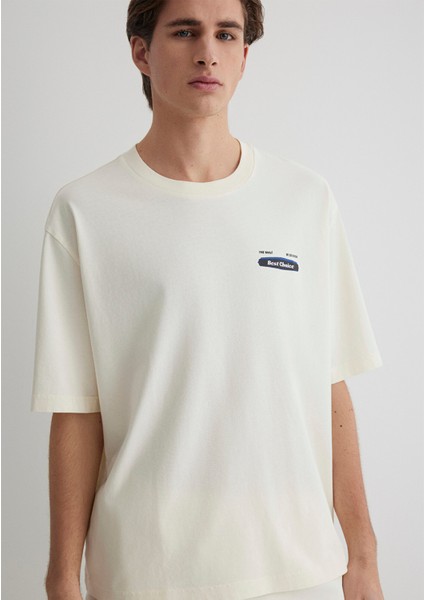 Best Choice Baskılı Ekru Tişört 0612606-86420