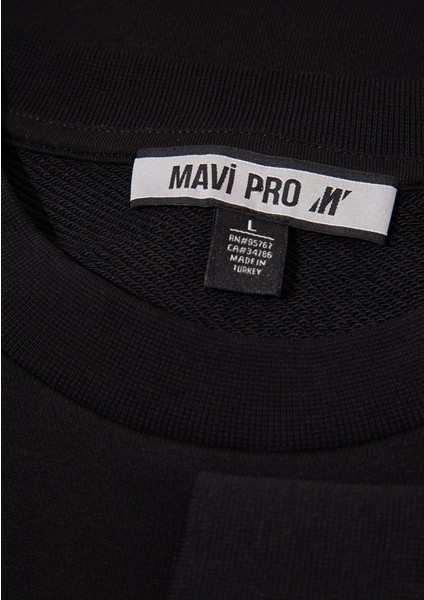 Mavi Pro Baskılı Siyah Sweatshirt 0S10355-71379