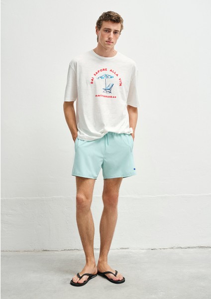 Yeşil Kısa Deniz Şortu 0911892-71757