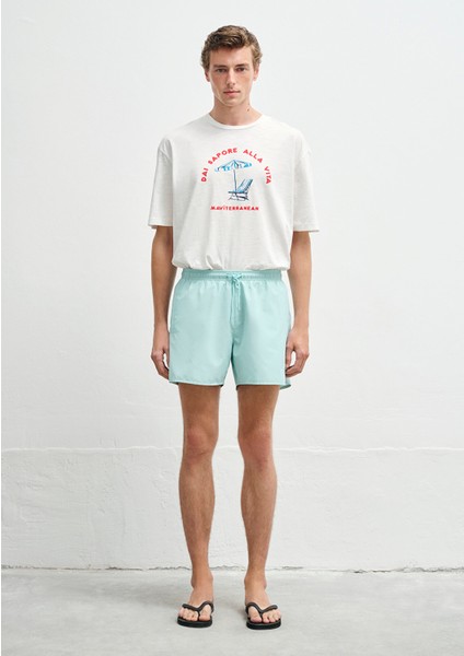 Yeşil Kısa Deniz Şortu 0911892-71757