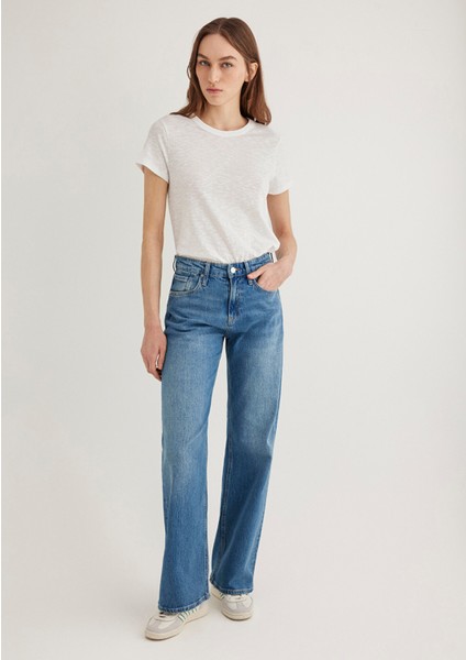 Ekru Basic Tişört 1613075-70057