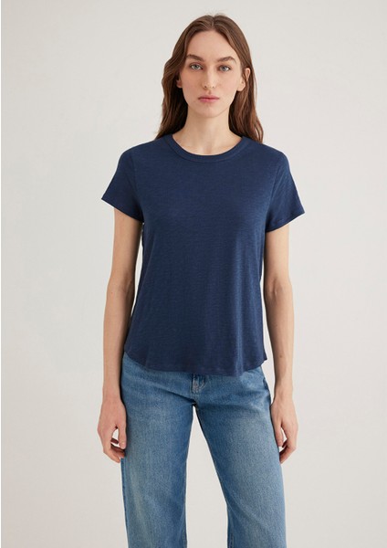 Lacivert Basic Tişört 1613075-70487