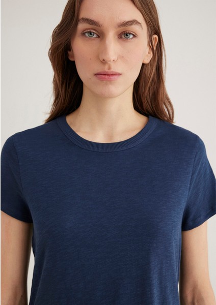 Lacivert Basic Tişört 1613075-70487