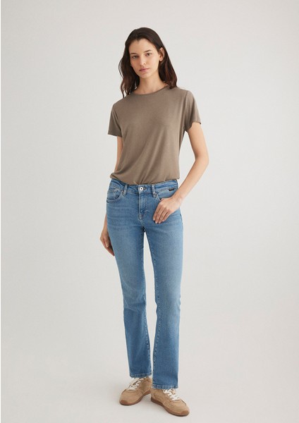 Lux Touch TENCEL TM Kahverengi Modal Tişört 1612693-83866