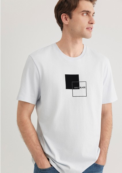 Mavi Black Baskılı Mavi Tişört 0612543-70793