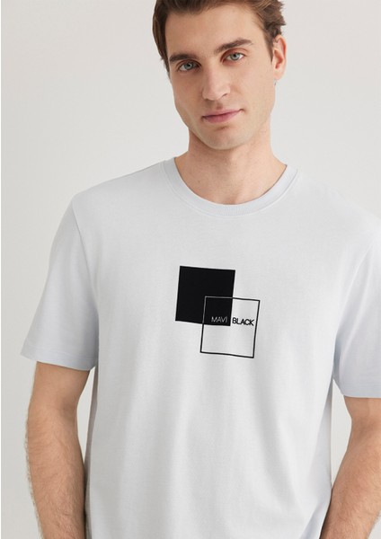 Mavi Black Baskılı Mavi Tişört 0612543-70793