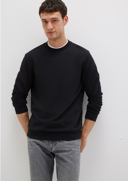 Bisiklet Yaka siyah Sweatshirt 0S10457-900