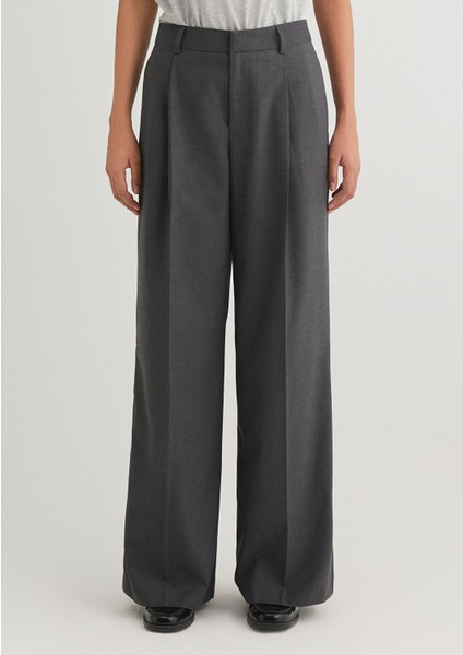 Çizgili Antrasit Pantolon 1010948-89329