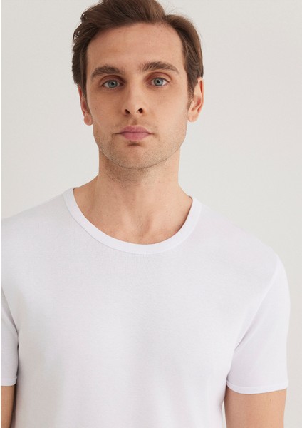 Ribana Detaylı Beyaz Tişört 063747-620