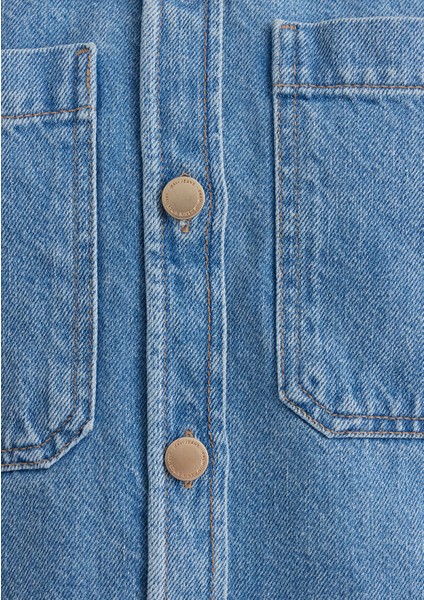 Paola Mavi Premium Indigo Mavisi Jean Gömlek 1210779-89212