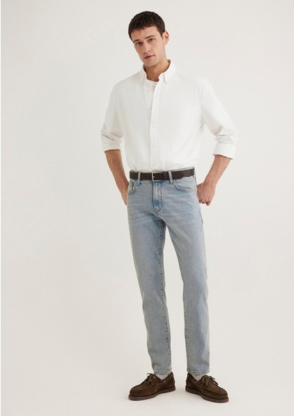 Milan Classic Denim Vintage Açık Mavi Jean Pantolon 0081089772