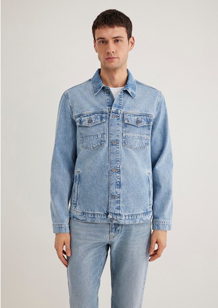 Loran Premium Blue Açık Mavi Jean Ceket 0110003-89305