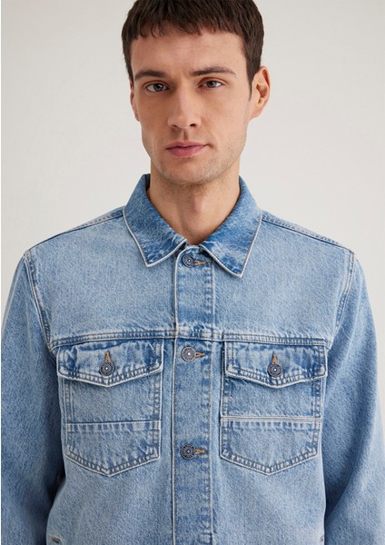 Loran Premium Blue Açık Mavi Jean Ceket 0110003-89305