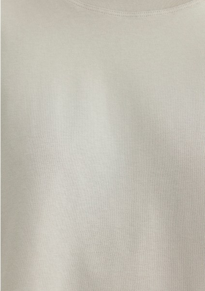 Gri Crop Basic Tişört 1612377-70082