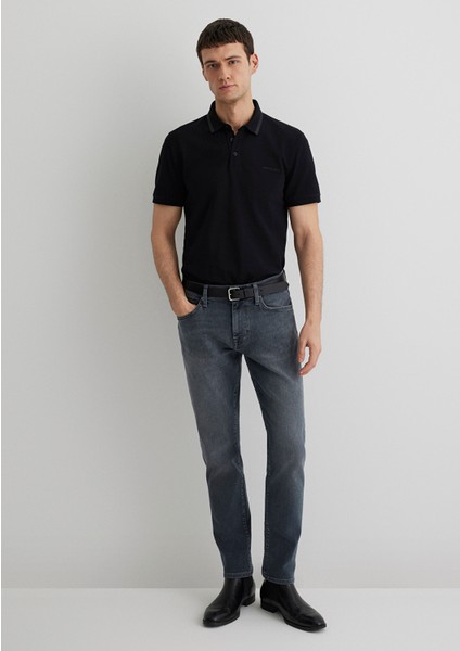 Marcus Mavi Black Puslu Vintage Gri Smoke Jean Pantolon 0035189345