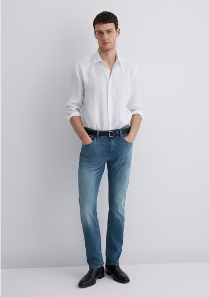 Marcus Lux Black Puslu Indigo Mavisi Jean Pantolon 0035189560