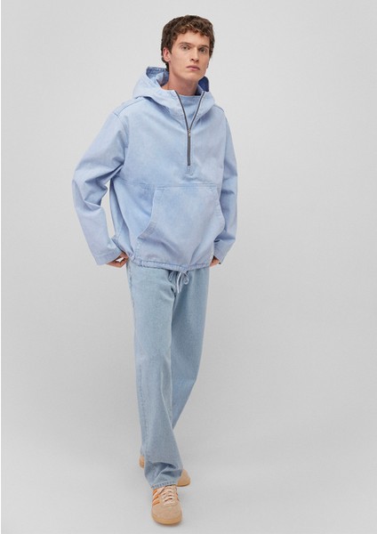 Yarı Fermuarlı Mavi Sweatshirt 0211256-88654