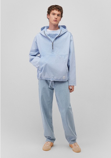 Yarı Fermuarlı Mavi Sweatshirt 0211256-88654