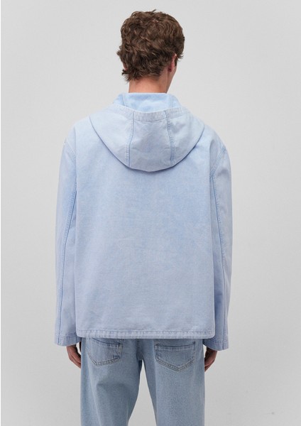 Yarı Fermuarlı Mavi Sweatshirt 0211256-88654