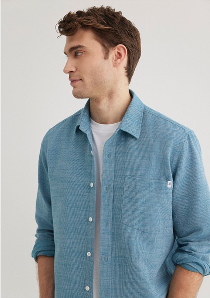 Mavi Örme Gömlek 0211383-70735