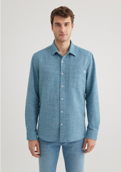 Mavi Örme Gömlek 0211383-70735