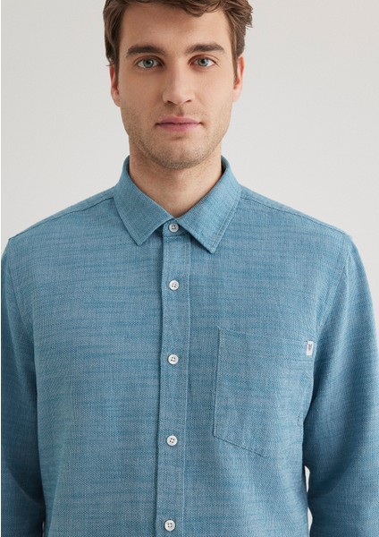 Mavi Örme Gömlek 0211383-70735
