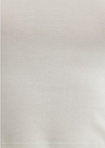 Yeşil Basic Crop Tişört 1600814-71453