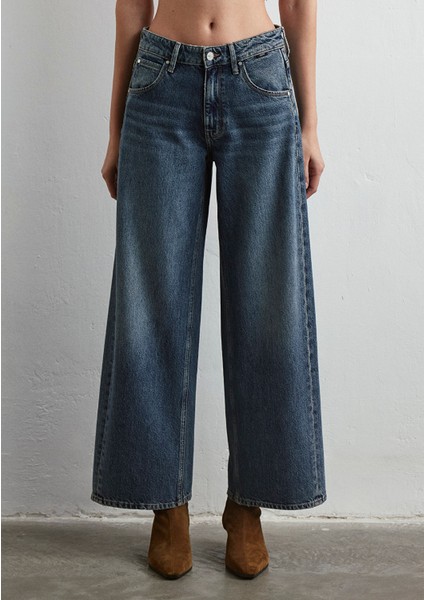 Siena Iconic Puslu Indigo Mavisi Jean Pantolon 1010763-88582