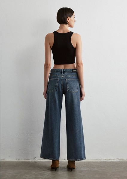 Siena Iconic Puslu Indigo Mavisi Jean Pantolon 1010763-88582