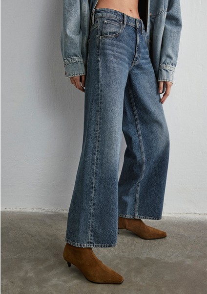 Siena Iconic Puslu Indigo Mavisi Jean Pantolon 1010763-88582