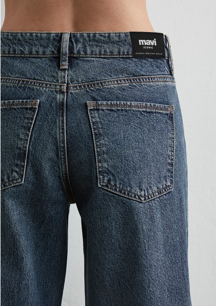 Siena Iconic Puslu Indigo Mavisi Jean Pantolon 1010763-88582