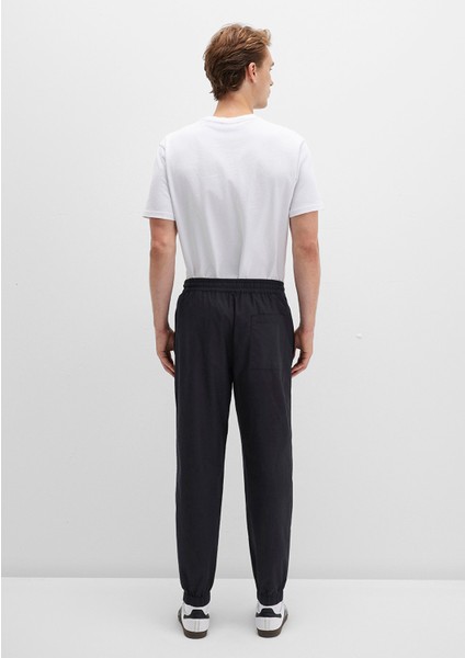 Beli Lastikli Siyah Jogger Pantolon 0010190-900