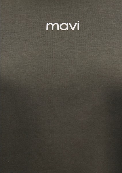 Mavi Logo Baskılı İnterlok Yeşil Tişört 1612829-71553