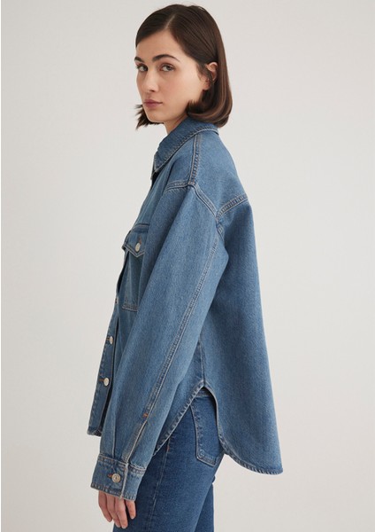 Bekka Classic Denim Indigo Mavisi Jean Gömlek 1211000-89250