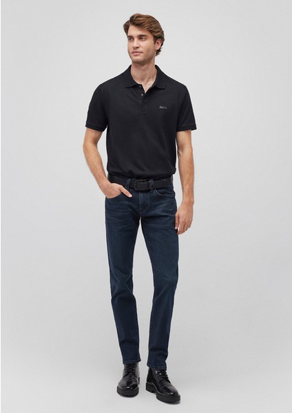 Jake Lux Black Puslu Vintage Koyu Mavi Jean Pantolon 0042287868