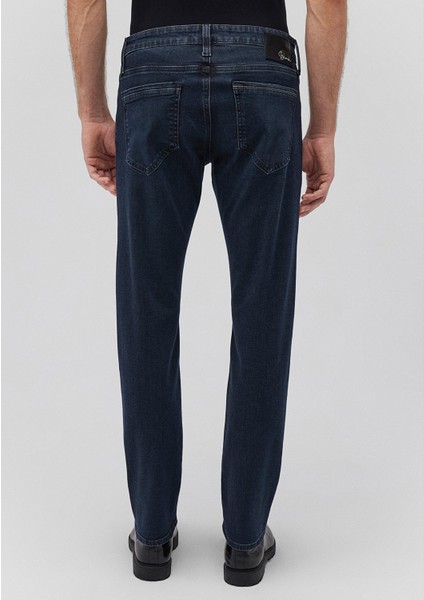 Jake Lux Black Puslu Vintage Koyu Mavi Jean Pantolon 0042287868