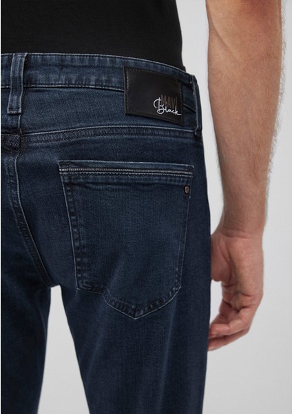 Jake Lux Black Puslu Vintage Koyu Mavi Jean Pantolon 0042287868